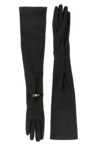 Long nappa gloves - Black