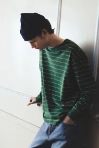 Long Sleeve Striped T-Shirt - Green