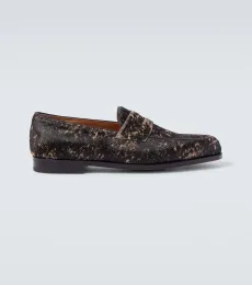 Lopez calf hair penny loafers Lopez calf hair penny loafers
