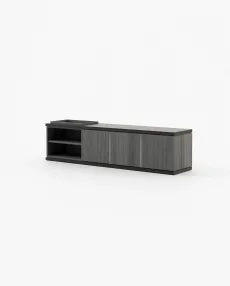 LORA Media Unit Grey Eucalyptus Veneer Matte