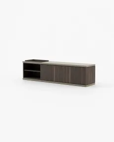LORA Media Unit Smoked Eucalyptus Veneer Matte