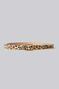 Louis Leather Leopard Print Belt Louis Leather Leopard Print Belt