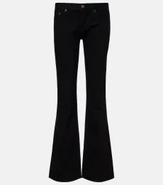 Low-rise bootcut jeans