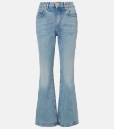 Low-rise bootcut jeans
