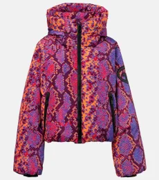 Lucinda animal-print down ski jacket Lucinda animal-print down ski jacket