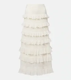 Luna ruffled tiered maxi skirt Luna ruffled tiered maxi skirt