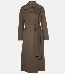 Luna virgin wool wrap coat