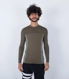 Lycra long sleeve men - channel crossing paddle series|olive| Lycra long sleeve men - channel crossing paddle series|olive|