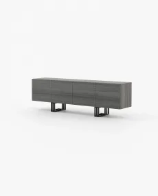 LYON Storage Unit Grey Eucalyptus Veneer Matte LYON Storage Unit Grey Eucalyptus Veneer Matte
