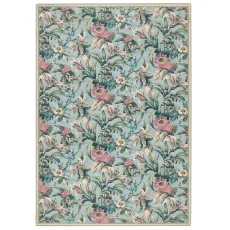 Lys Blue Eco-Washable Rug
