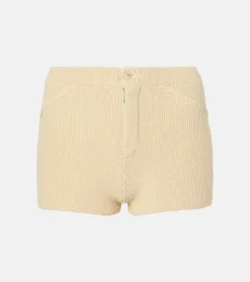 Lysi low-rise cotton-blend shorts Lysi low-rise cotton-blend shorts
