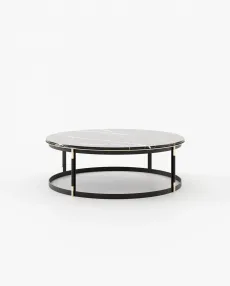 LYSSA Coffee Table Nero Marquina Polished Marble LYSSA Coffee Table Nero Marquina Polished Marble