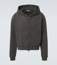 Mabon cotton jersey zip-up hoodie Mabon cotton jersey zip-up hoodie