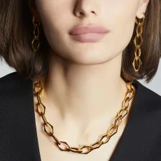 Maél Chunky Link Necklace - 18k Gold Plated Brass Maél Chunky Link Necklace - 18k Gold Plated Brass
