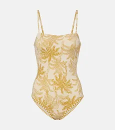 Maillot de bain à imprimé tropical Maillot de bain à imprimé tropical