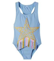 Maillot de bain brodé à franges Maillot de bain brodé à franges