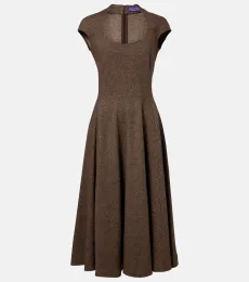 Maisey wool, silk, and cashmere midi dress Maisey wool, silk, and cashmere midi dress