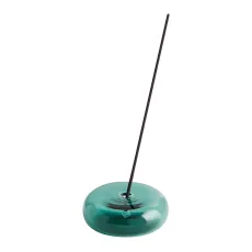 Maison Balzac Teal Pebble Glass Incense Holder Maison Balzac Teal Pebble Glass Incense Holder