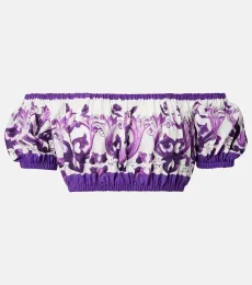 Majolica cotton crop top Majolica cotton crop top