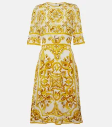 Majolica silk-blend charmeuse midi dress Majolica silk-blend charmeuse midi dress