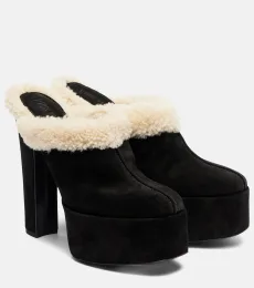 Malena 145 suede platform mules Malena 145 suede platform mules