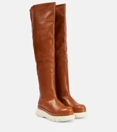 Malyx leather over-the-knee boots
