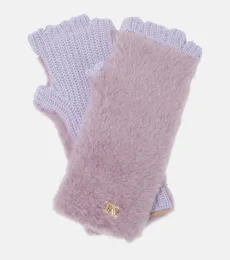 Manny teddy fingerless gloves