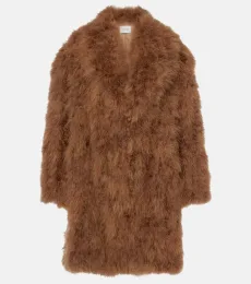Manteau à plumes