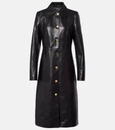 Manteau Interlocking G en cuir Manteau Interlocking G en cuir