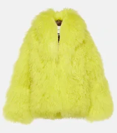Manteau raccourci en shearling