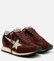 Marathon satin and suede sneakers Marathon satin and suede sneakers
