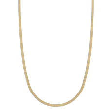 Marena Gold Herringbone Flat Chain Necklace - 16 Marena Gold Herringbone Flat Chain Necklace - 16