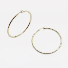 Margot Lightweight Hoops - Mini 18k Gold Plated Brass Margot Lightweight Hoops - Mini 18k Gold Plated Brass