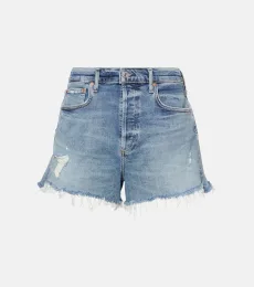 Marlow distressed denim shorts Marlow distressed denim shorts