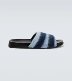 Marni Fussbett striped slides Marni Fussbett striped slides