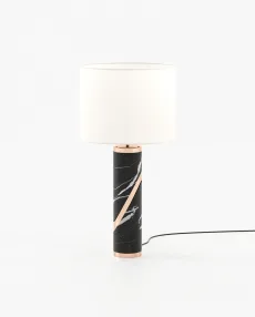 MARTIN Table & Desk Lamp Nero Marquina Polished Marble