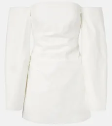 Martina off-shoulder cotton poplin minidress Martina off-shoulder cotton poplin minidress