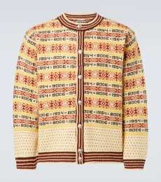 Marzipan jacquard wool cardigan Marzipan jacquard wool cardigan