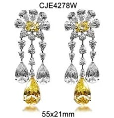 Massive Elegant Silver Earrings