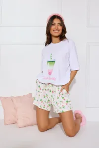 Matcha Mornings Pyjama Shorts White Matcha Mornings Pyjama Shorts White