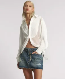 Max Belted Low Waist Denim Mini Skirt - Boys Club Blue, Max Belted Low Waist Denim Mini Skirt - Boys Club Blue,