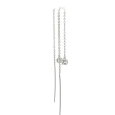 Maxi Dangle Silver Earrings