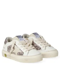 May glitter leather sneakers May glitter leather sneakers