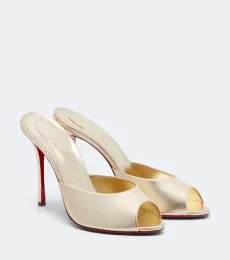 Me Dolly metallic leather mules Me Dolly metallic leather mules