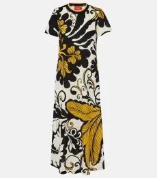 Meditation floral cotton midi dress Meditation floral cotton midi dress
