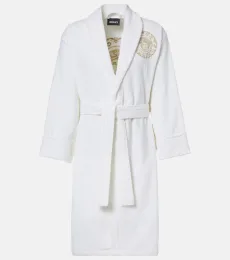 Medusa Gala cotton and linen terry bathrobe Medusa Gala cotton and linen terry bathrobe