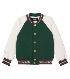 Medusa Greca cotton jersey varsity jacket Medusa Greca cotton jersey varsity jacket