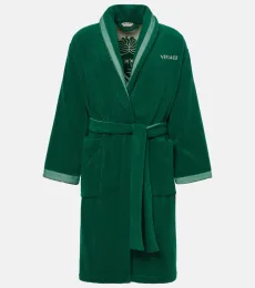 Medusa jacquard cotton terry bathrobe Medusa jacquard cotton terry bathrobe