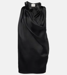 Meegan draped silk top Meegan draped silk top