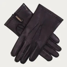Men's Black Cashmere Lined Leather Gloves Men's Black Cashmere Lined Leather Gloves